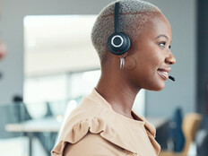 Person working in a call center