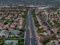 Aerial view of Clark County, Nevada