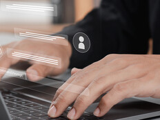 Person engaging with chatbot