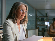 Person working at an office