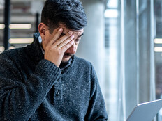 Person looking worried
