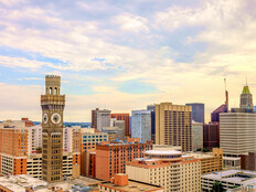 Baltimore city skyline