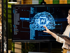 Team discussing AI