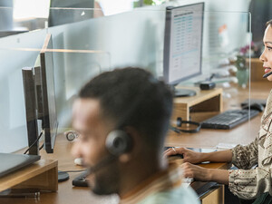 Person using headset