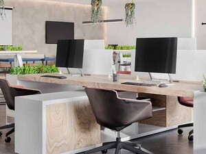 Computers in office space