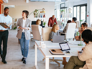 People working in the office