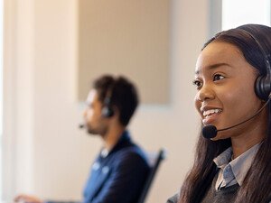 Person answering calls