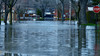 Suburban flood waters