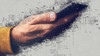Hand with smartphone