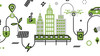 smart city concept, green