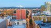 A view of downtown Portland, Ore., with Mt. Hood in the background. 