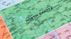 North Dakota on a map 