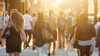 People walking down the streets of Manhattan 