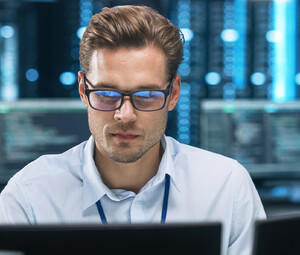 Person working on computer
